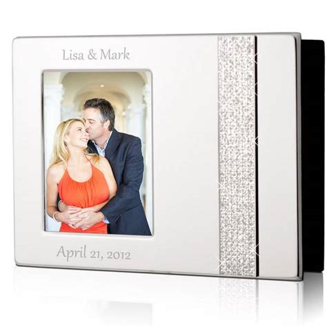 Personalized 4x6 Glitter Silver Photo Album