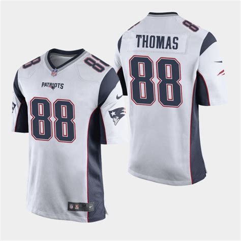 Herren New England Patriots und 88 Demaryius Thomas Spiel Trikot - Weiß ...