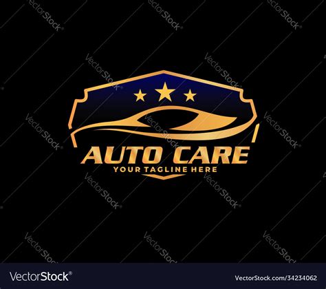 Auto care brand logo design concept Royalty Free Vector