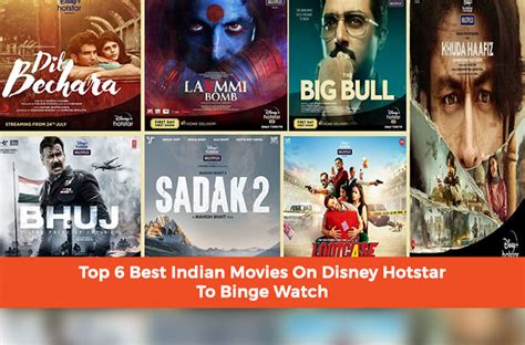 Top 6 Best Indian Movies On Disney Hotstar To Binge Watch