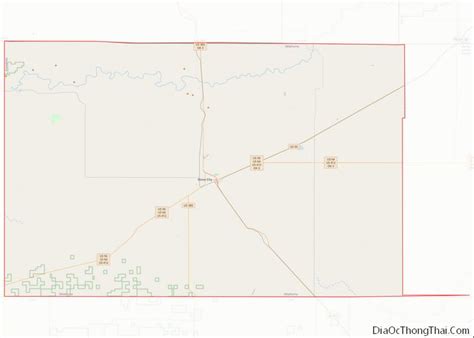 Map of Cimarron County, Oklahoma - Thong Thai Real