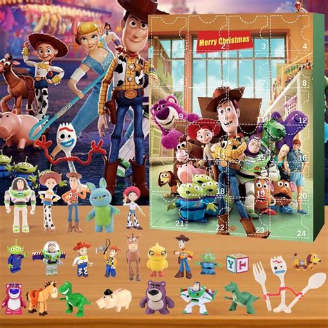 Cyinyin 2023 Christmas Advent Calendar Contains 24PC Toy Story Figures ...