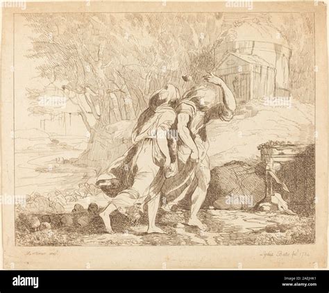 Lydia Bates, Two Fleeing Figures (Atlanta and Hippomenes), 1784 Two Fleeing Figures (Atlanta and ...