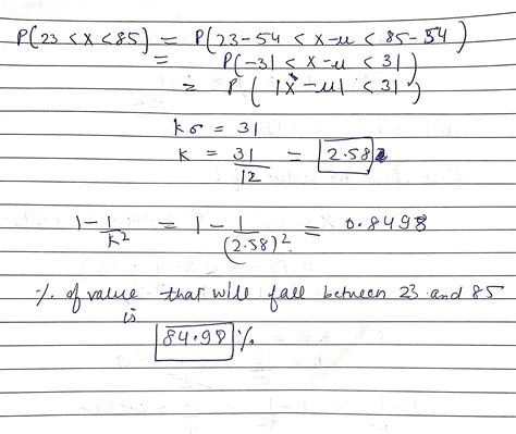 [Solved] Using Chebyshev's theorem, solve these problems for a ...