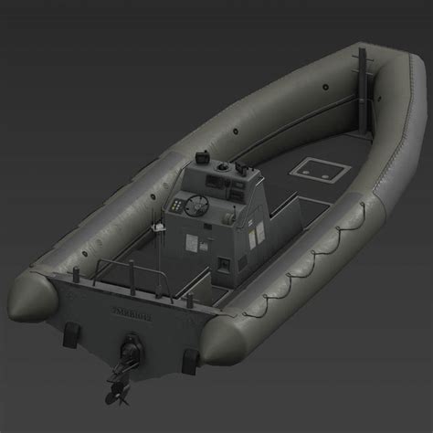 RHIB boat 3D asset low-poly | CGTrader