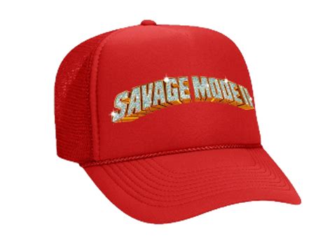 21 Savage Merch Trucker Red Hat | WHAT’S ON THE STAR?