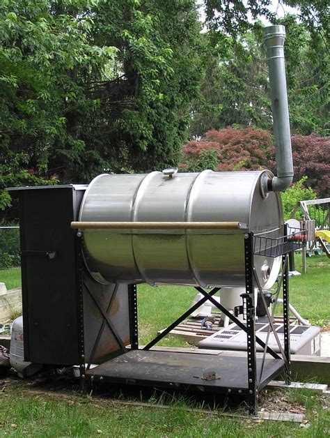 double barrel smoker plans | 55 GALLON SMOKER GRILL PLANS | BBQ | Pinterest | Barrel smoker, 55 ...