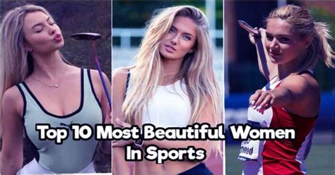 Top 10 Most Beautiful Women In Sports - Fakoa