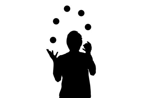 Juggling Silhouette at GetDrawings | Free download