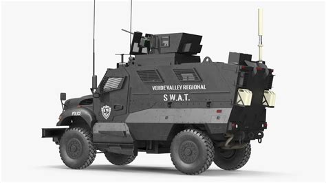 SWAT Vehicle International MaxxPro Simple Interior 3D Model $129 - .3ds ...