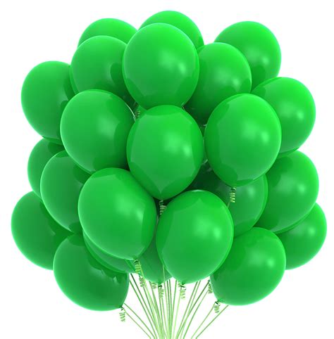 Buy Prextex 75 Green Party Balloons 12 Inch Green Balloons with ...