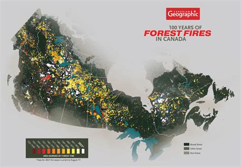 Mapping 100 years of forest fires in Canada | Canadian Geographic