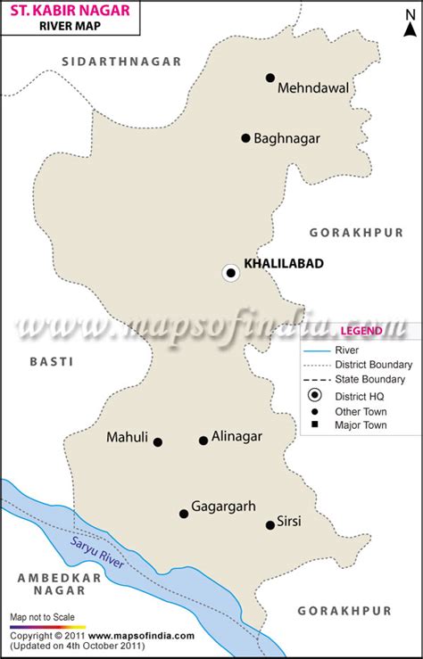 Sant Kabir Nagar River Map