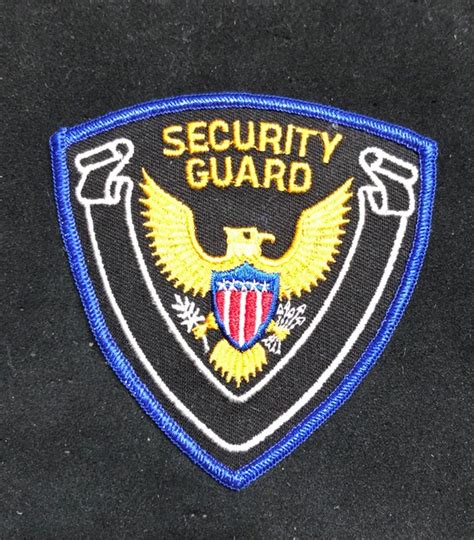 Security Guard Officer Uniform Shoulder Patch Eagle, … - Gem