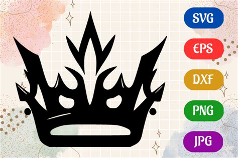 Crown | Black and White Logo Vector Art Graphic by Creative Oasis · Creative Fabrica