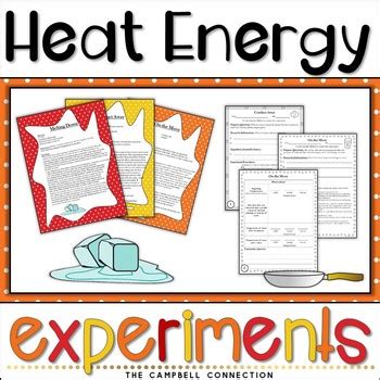 Heat Energy Activities Experiments by The Campbell Connection | TpT