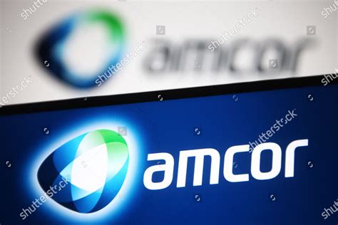 This Photo Illustration Amcor Logo Seen Editorial Stock Photo - Stock ...