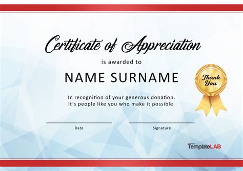 26 Free Certificate of Appreciation Templates and Letters