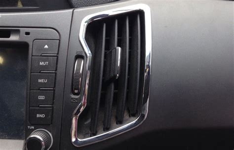 Custom Auto Interior Trim Parts KIA Sportage R 2014 Inner Chromed Air Outlet Cover