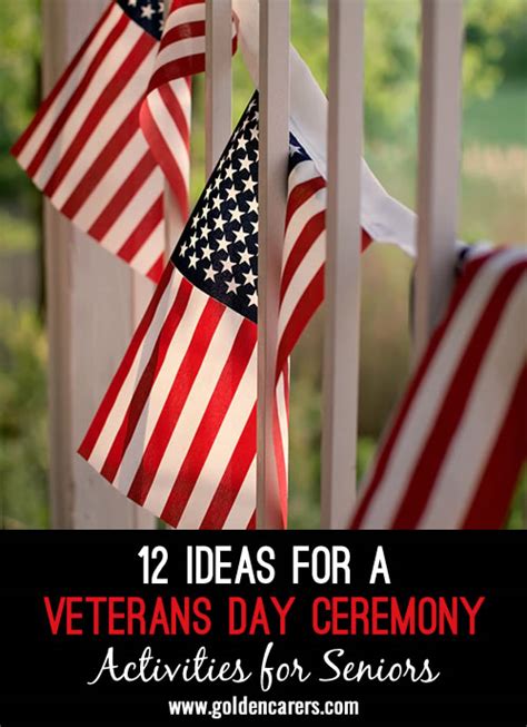 12 Ideas For a Veterans Day Ceremony