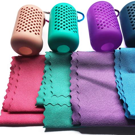 Quick Dry Microfiber Cooling Towel in Easy-Carry Silicone Case | RePlanetMe - Thailand Zero ...