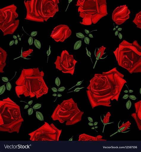 Beautiful Red Rose Background Black - img-wut