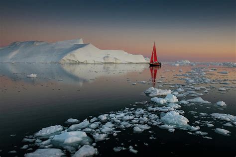 Summer Night In Greenland Photograph by Marc Pelissier