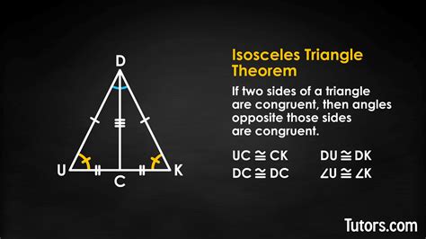 Isosceles Triangle Theorem - Proof, Converse, & Examples