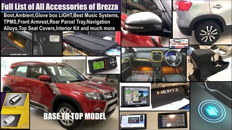 Brezza All Interior,Exterior Accessories with Price | Brezza Accessories Full List | Brezza ...