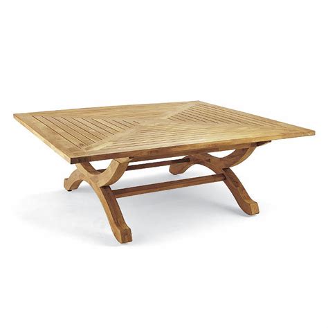 Square Teak Coffee Table in Natural Finish | Frontgate