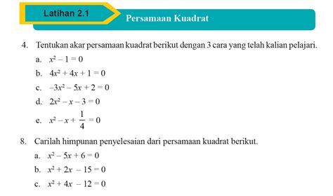 Contoh Soal Pemfaktoran Persamaan Kuadrat – Rasanya