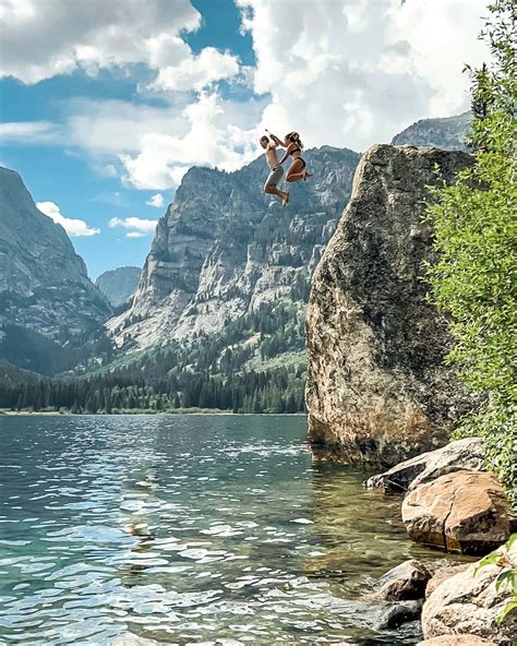 The Teton's Best Swimming: Phelps Lake Jumping Rock