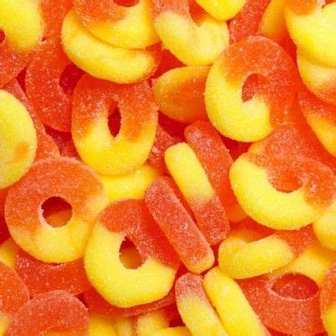 Albanese Peach Gummi Rings 4.5 lb Bag | Pink Candy | SweetServices.com