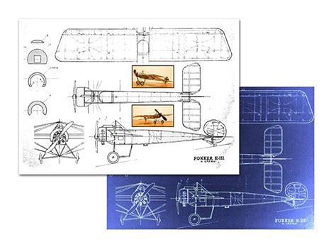 Oz : Fokker E-III plan - free download