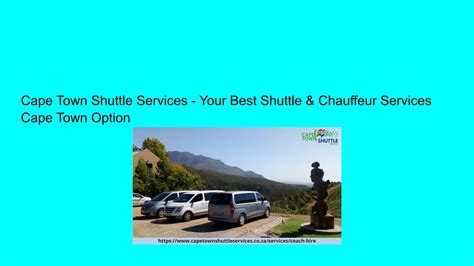 Cape Town Shuttle Services - Your Best Shuttle & Chauffeur Services Cape Town Option by Capetown ...