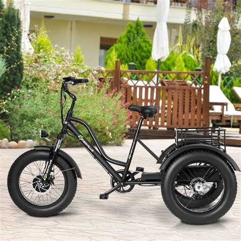 500 W Electric Adults Tricycle With 20 In. Fat Tire And Lithium Battery