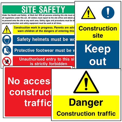 Construction - Health & Safety Signs