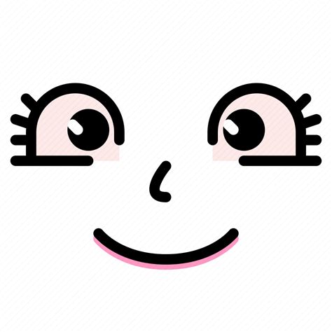 Eyes, smiling, cartoon, face, happy, joyful, emoticon icon - Download ...