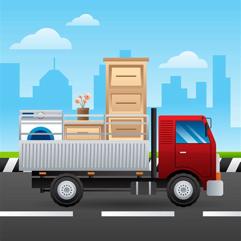 Moving Truck Vector 209060 Vector Art at Vecteezy