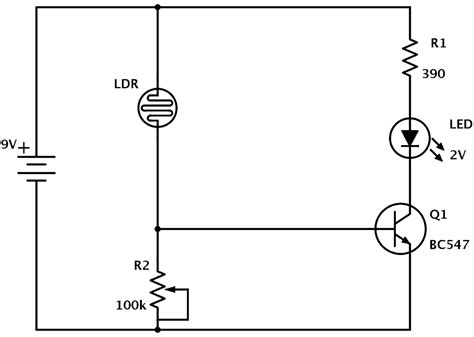 LDR Circuit Diagram - Build Electronic Circuits