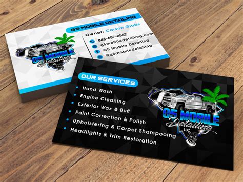 Auto detailing car wash and automotive business card and flyer | Upwork