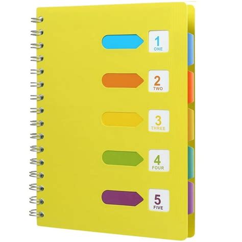 Spiral Notebook Dividers