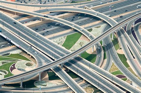 Motorway Junctions Stock Photo - Download Image Now - High Angle View, Large Group Of Objects ...