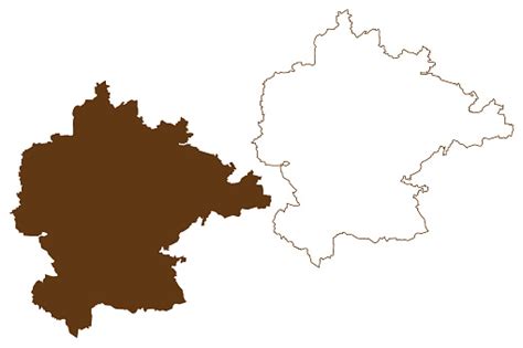 Kitzingen District Map Vector Illustration Scribble Sketch Kitzingen Map Stock Illustration ...