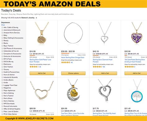 TODAY’S DEALS ON JEWELRY – Jewelry Secrets