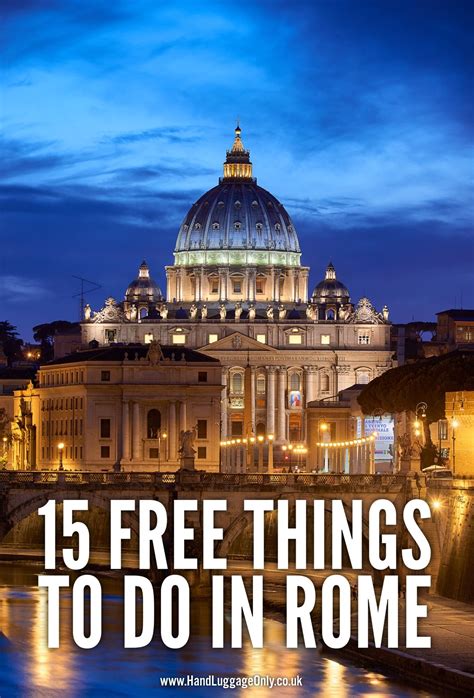 15 Best Free Things To Do In Rome | Free things to do in rome, Italy travel, Rome travel