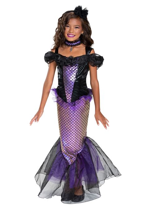 Girl's Darkest Siren Costume Dress