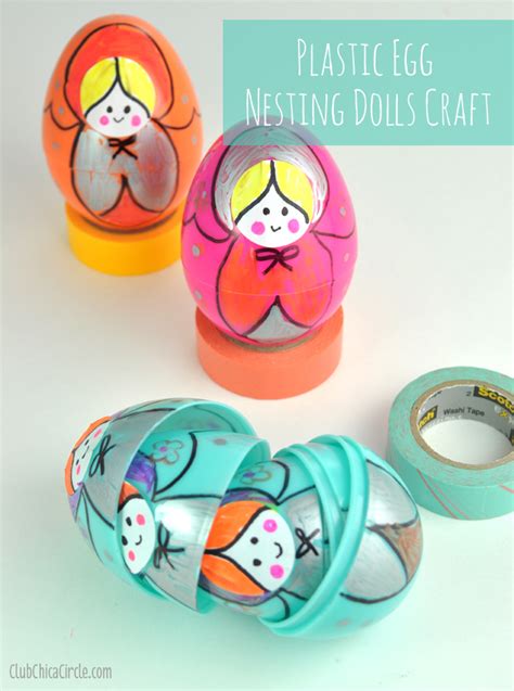 Plastic Egg Russian Nesting Dolls Craft Idea | Club Chica Circle ...