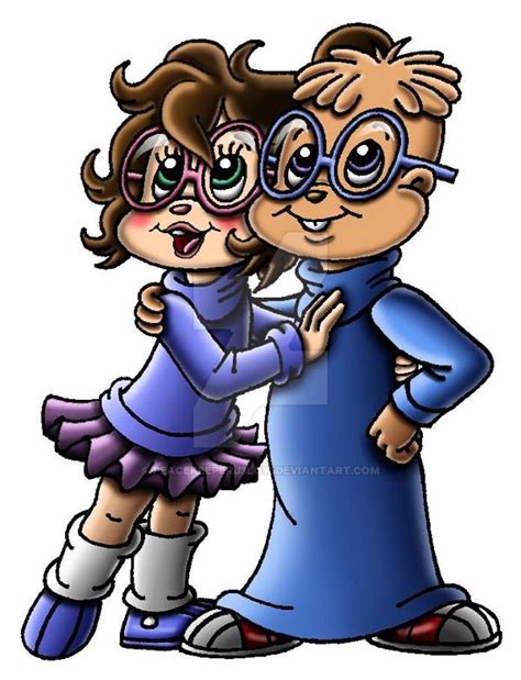 Simon with Jeanette by Peacekeeperj3low.deviantart.com on @DeviantArt | Alvin and the chipmunks ...