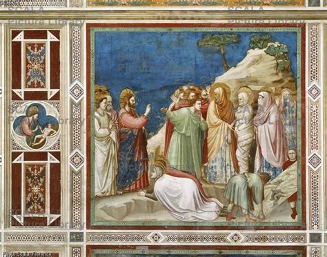 Giotto (Giotto di Bondone 1266-1336) Raising of Lazarus | Raising of lazarus, Mural art, Giotto